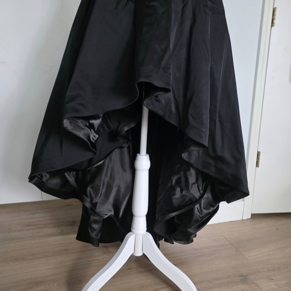 White House Black Market High Low Black Dress - Picture 3 of 10
